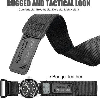 HOTRitche Christmas Gift Nylon Sport Watch Band for men women Quick Release 20MM 22MM Replacement Watch Strap Compatible with Timex Expedition watch Black/Navy Blue/Crimson Red/Pumpkin Orange/Army Green, White Elephant Gifts, Stocking Stuffers For Men