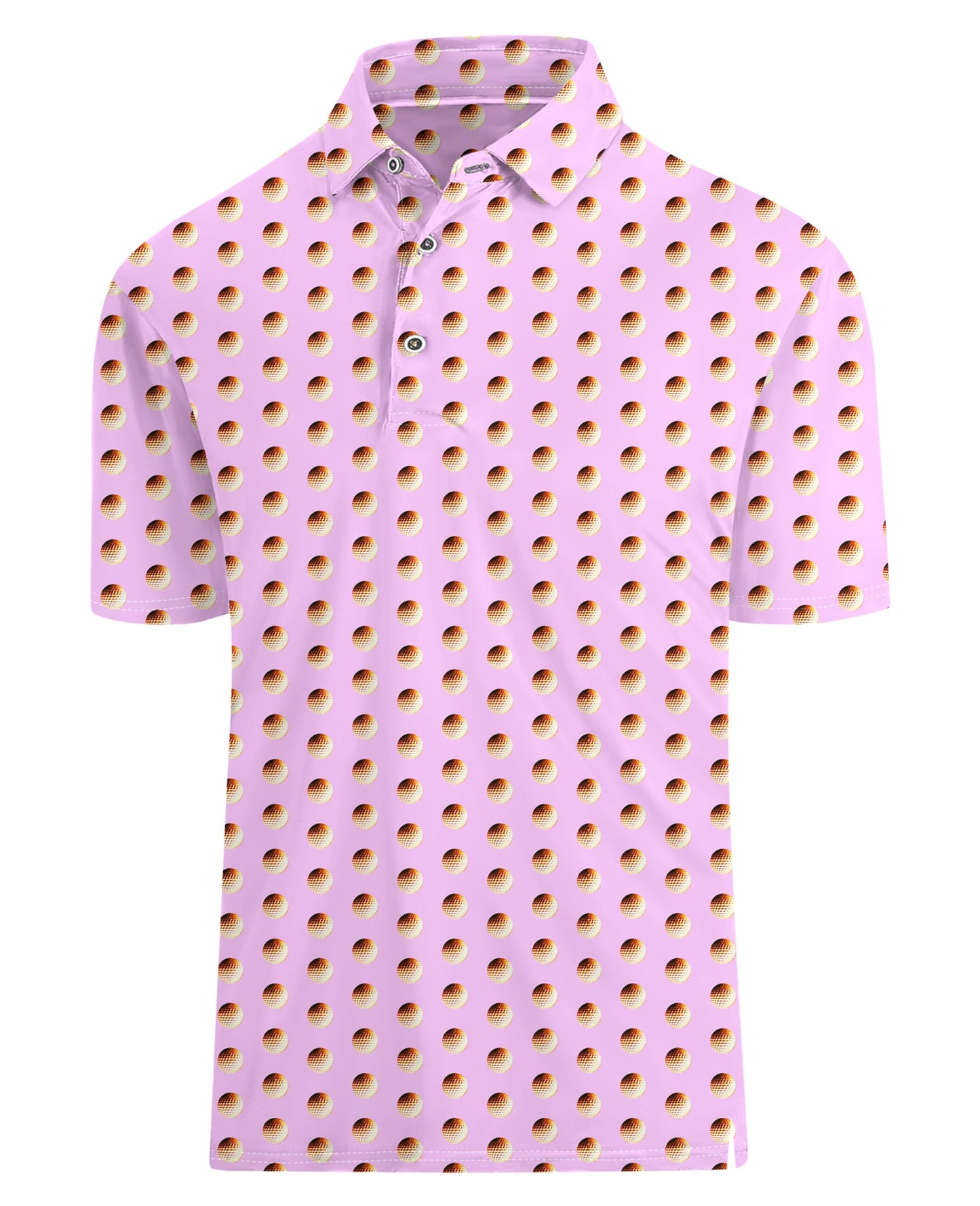 HOTHodaweisolp Golf Shirts for Men Dry Fit Print Moisture Wicking Performance Short Sleeve Polo Shirt