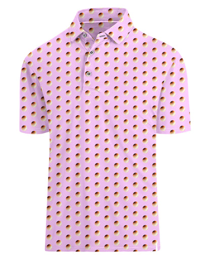 HOTHodaweisolp Golf Shirts for Men Dry Fit Print Moisture Wicking Performance Short Sleeve Polo Shirt