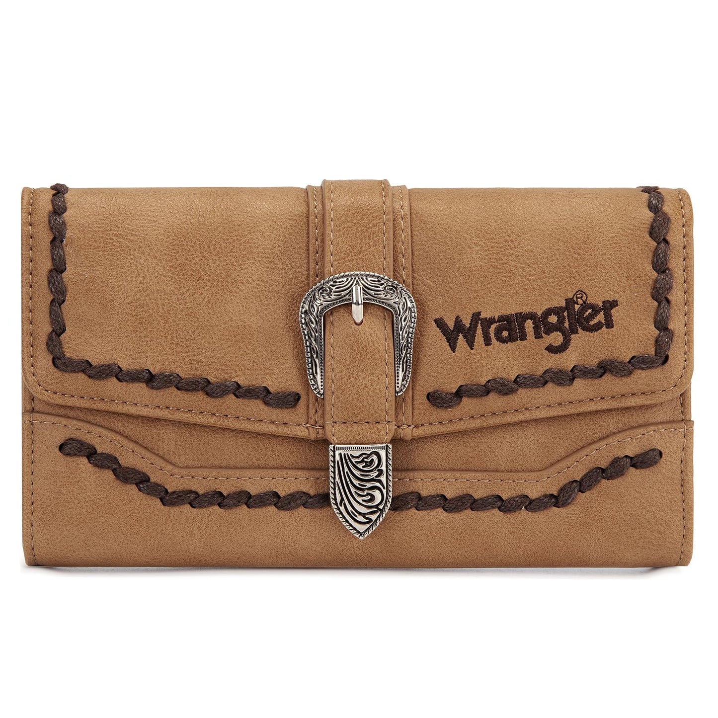 HOTMontana West Wrangler Wallets for Women Western Buckle RFID Blocking Wallet Credit Card Holder