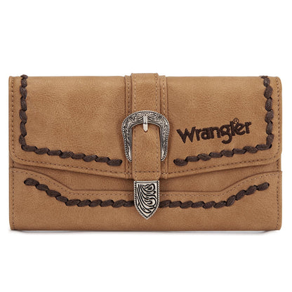HOTMontana West Wrangler Wallets for Women Western Buckle RFID Blocking Wallet Credit Card Holder