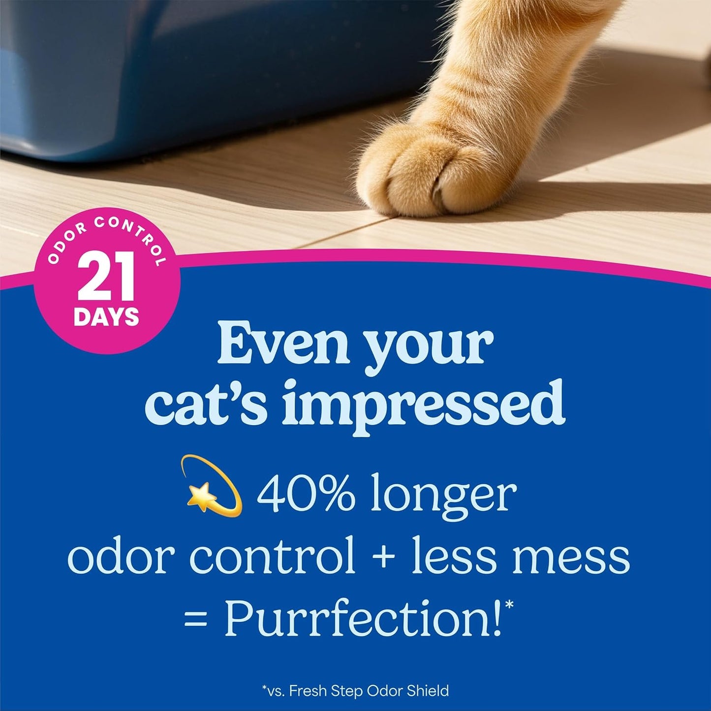 HOTFresh Step Advanced Clean Paws Multi Cat Clumping Litter with Febreze Freshness, Low Tracking, 18.5 lb. Box, Pack of 2