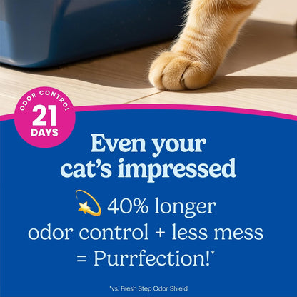 HOTFresh Step Advanced Clean Paws Multi Cat Clumping Litter with Febreze Freshness, Low Tracking, 18.5 lb. Box, Pack of 2