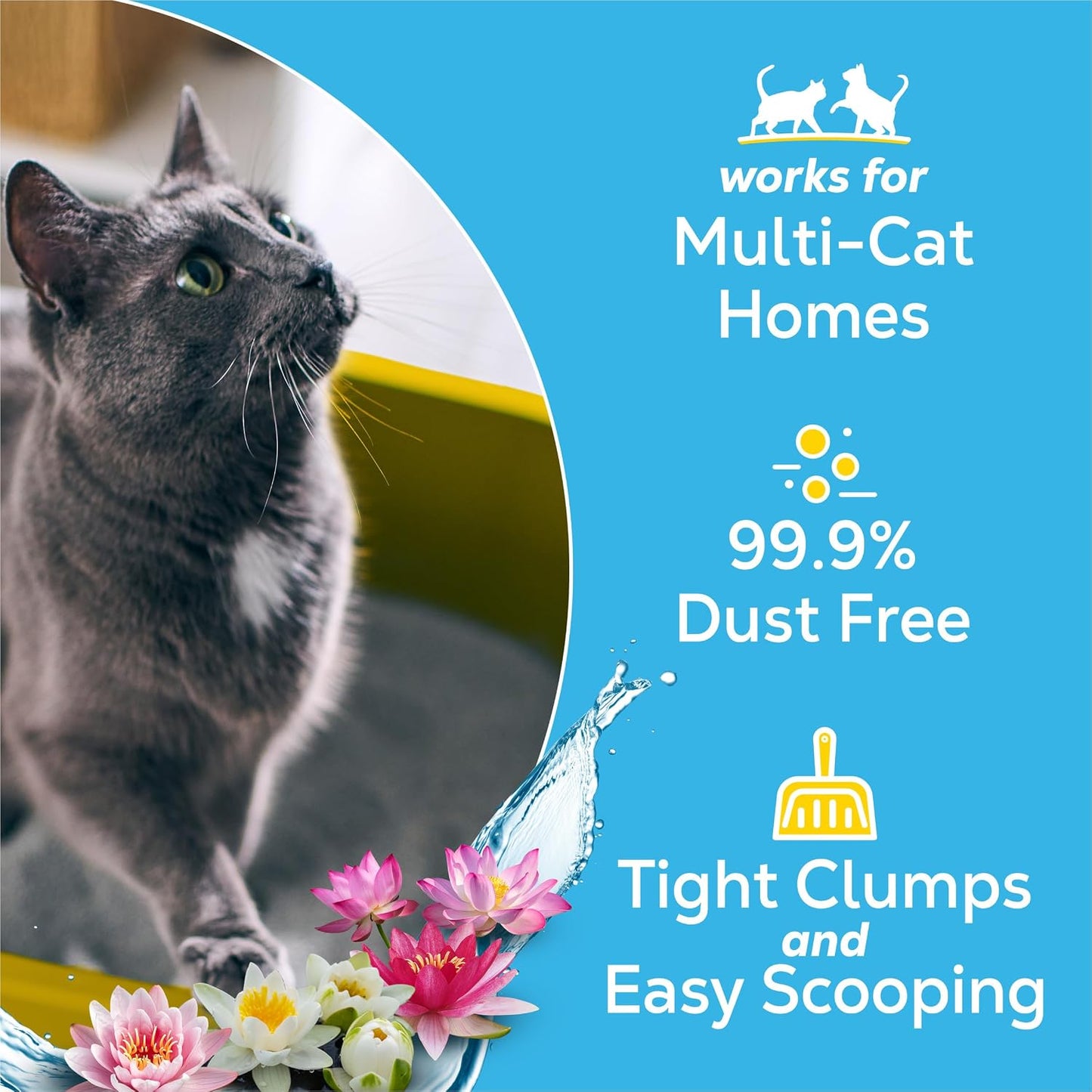 HOTPurina Tidy Cats Clumping Multi Cat Litter, Glade Clear Springs - 16 lb. Bag
