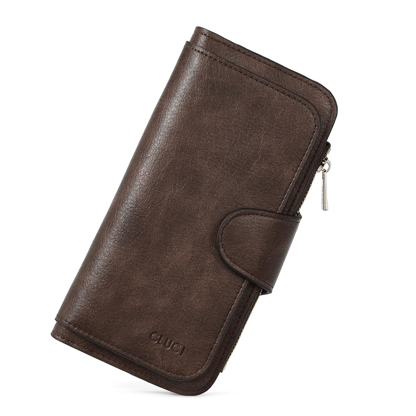 HOTCLUCI Wallet For Women PU Leather RFID Blocking Womens Wallet Bifold Card Holder with ID Window Gifts for Women Birthday