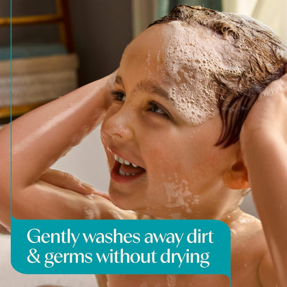 HOTAveeno Kids Sensitive Skin Face & Body Wash, Nourishing Oat Extract, Wash Away Dirt and Germs Without Drying, Kids Body Wash is Tear-Free, Hypoallergenic, Sulfate- & Dye-Free, 18 Fl Oz