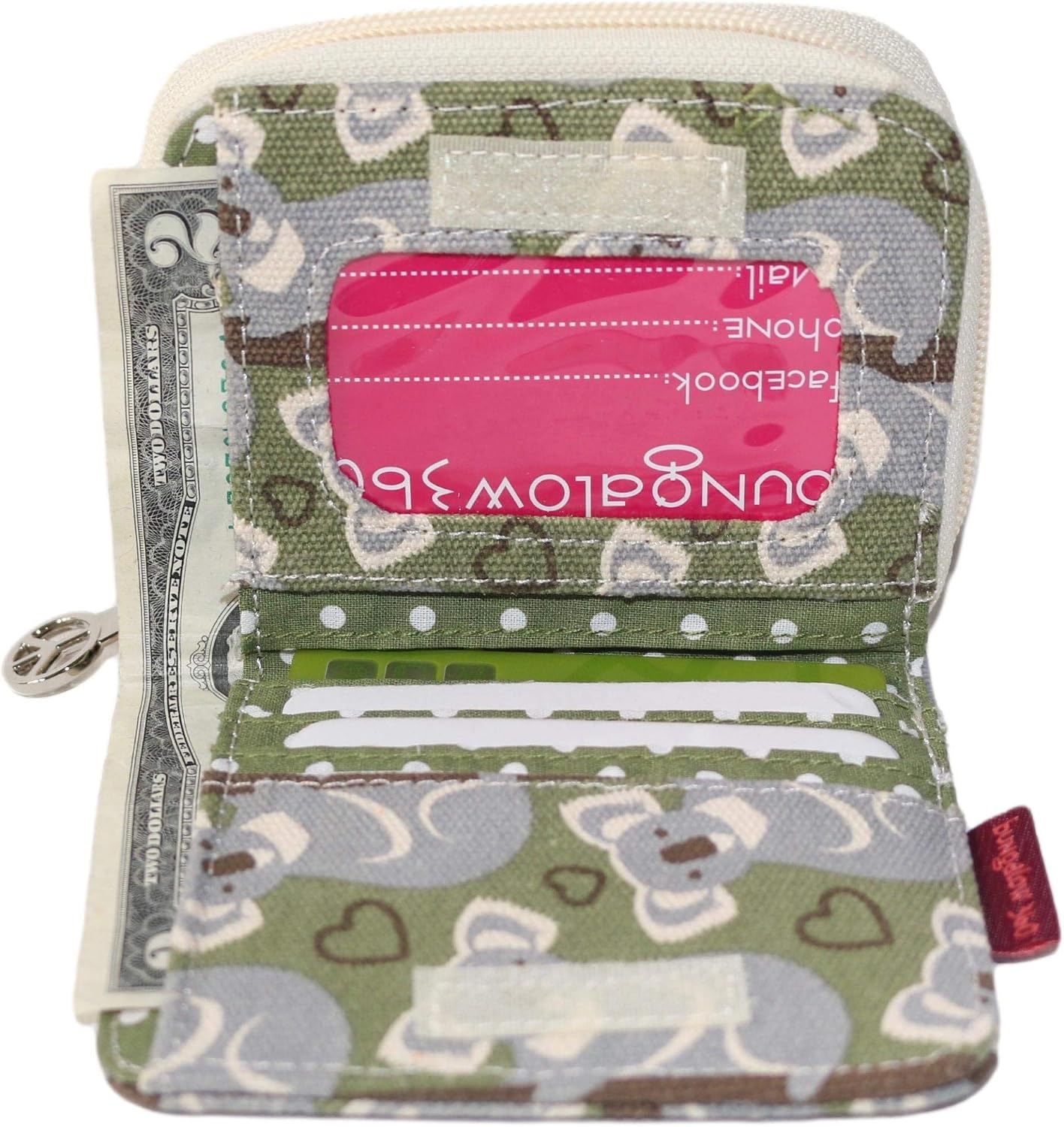 HOTbungalow 360 Billfold Vegan Wallet (Koala Bear)