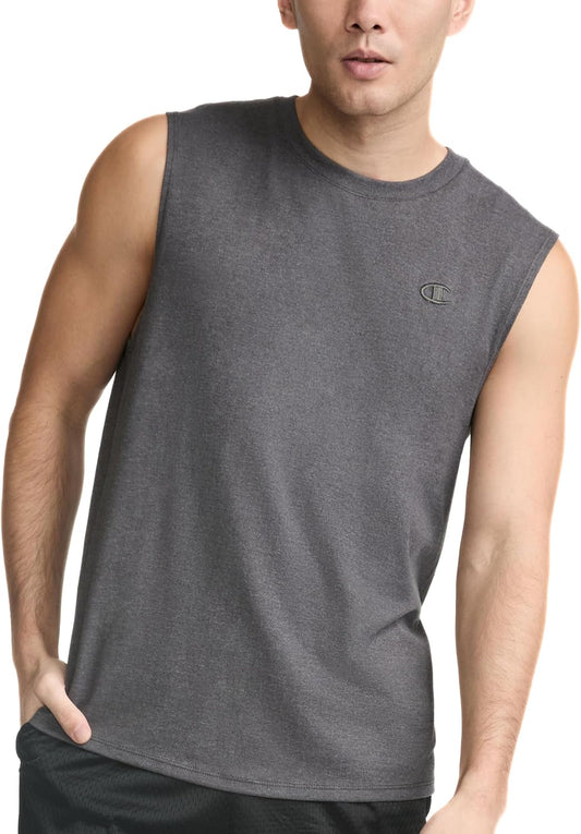 HOTChampion Men's Muscle Tank, Classic Graphic Muscle Tee, Sleeveless T-shirt for Men (Reg. Or Big & Tall)