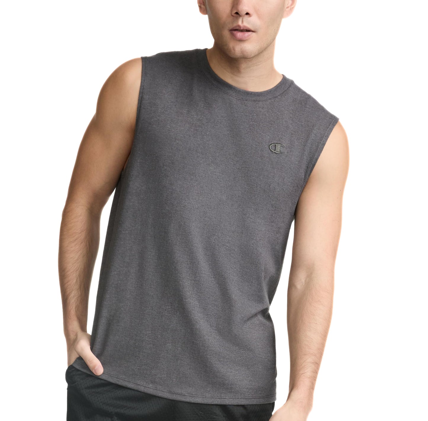 HOTChampion Men's Muscle Tank, Classic Graphic Muscle Tee, Sleeveless T-shirt for Men (Reg. Or Big & Tall)