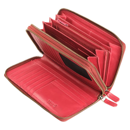 HOTLeather RFID Wallet Women – Modern RFID Womens Wallet- Big Multiple Compartments – Credit Card Holder – Handcrafted Genuine Leather -Carteras de Mujer Piel