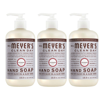 HOTMRS. MEYER'S CLEAN DAY Hand Soap, Lavender Scent, 12.5 Fl Oz Bottle - 3 Pack