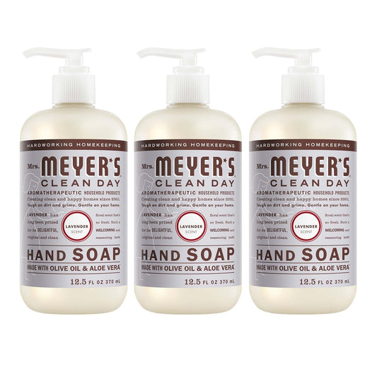 HOTMRS. MEYER'S CLEAN DAY Hand Soap, Lavender Scent, 12.5 Fl Oz Bottle - 3 Pack