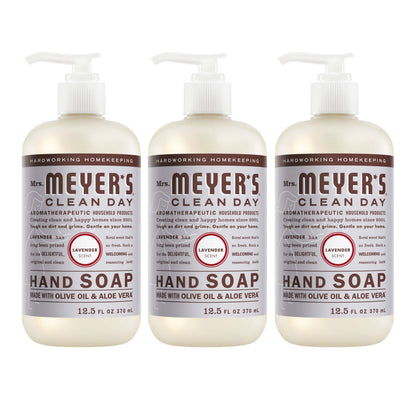 HOTMRS. MEYER'S CLEAN DAY Hand Soap, Rain Water Scent, 12.5 Fl Oz Bottle - 3 Pack