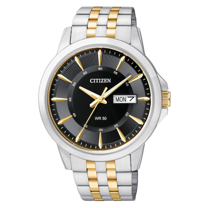 HOTCitizen Quartz Mens Watch, Stainless Steel, Classic, Two-Tone