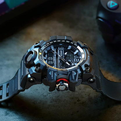 HOTKXAITO Men's Watches Sports Outdoor Waterproof Military Watch Date Multi Function Tactics LED Face Alarm Stopwatch for Men 3133