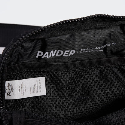 HOTPander Two Way Zipper Fanny Pack Nylon Everywhere Belt Bag for Women, Water Repellent Waist Packs, Crossbody Bags with Adjustable Strap (Black).