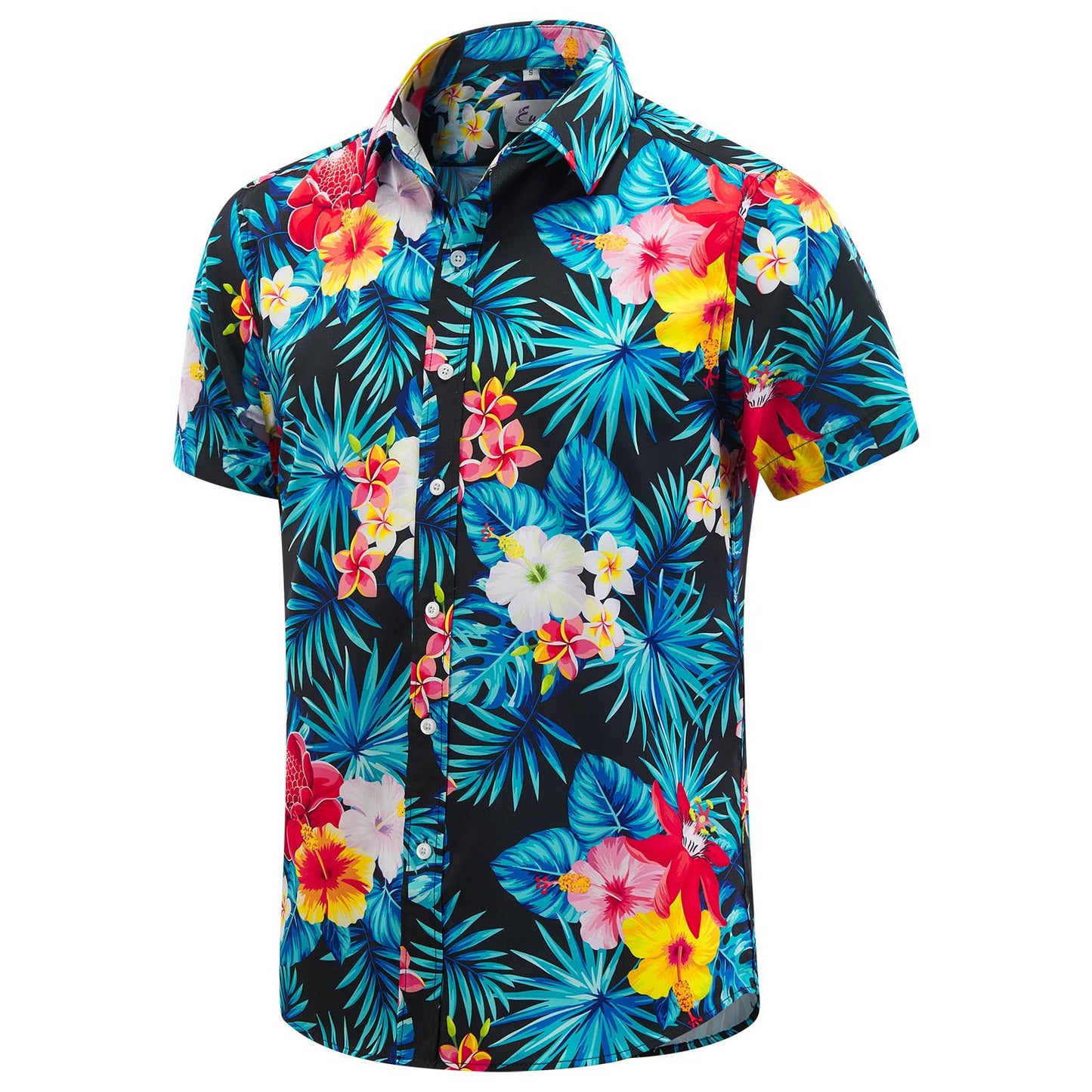 HOTEUOW Men's Hawaiian Shirt Short Sleeve Printed Button Down Beach Shirts