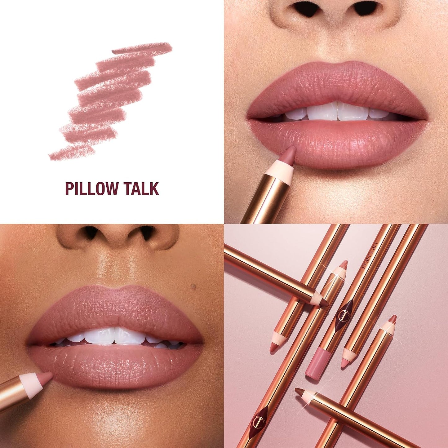 HOTCharlotte Tilbury Lip Cheat Lip Liner Pencil - Gives Lips a Fuller-Looking, Defined Pout - Enriched with Jojoba Oil & Hyaluronic Acid - Waterproof, Smudge-Proof & Transfer-Proof