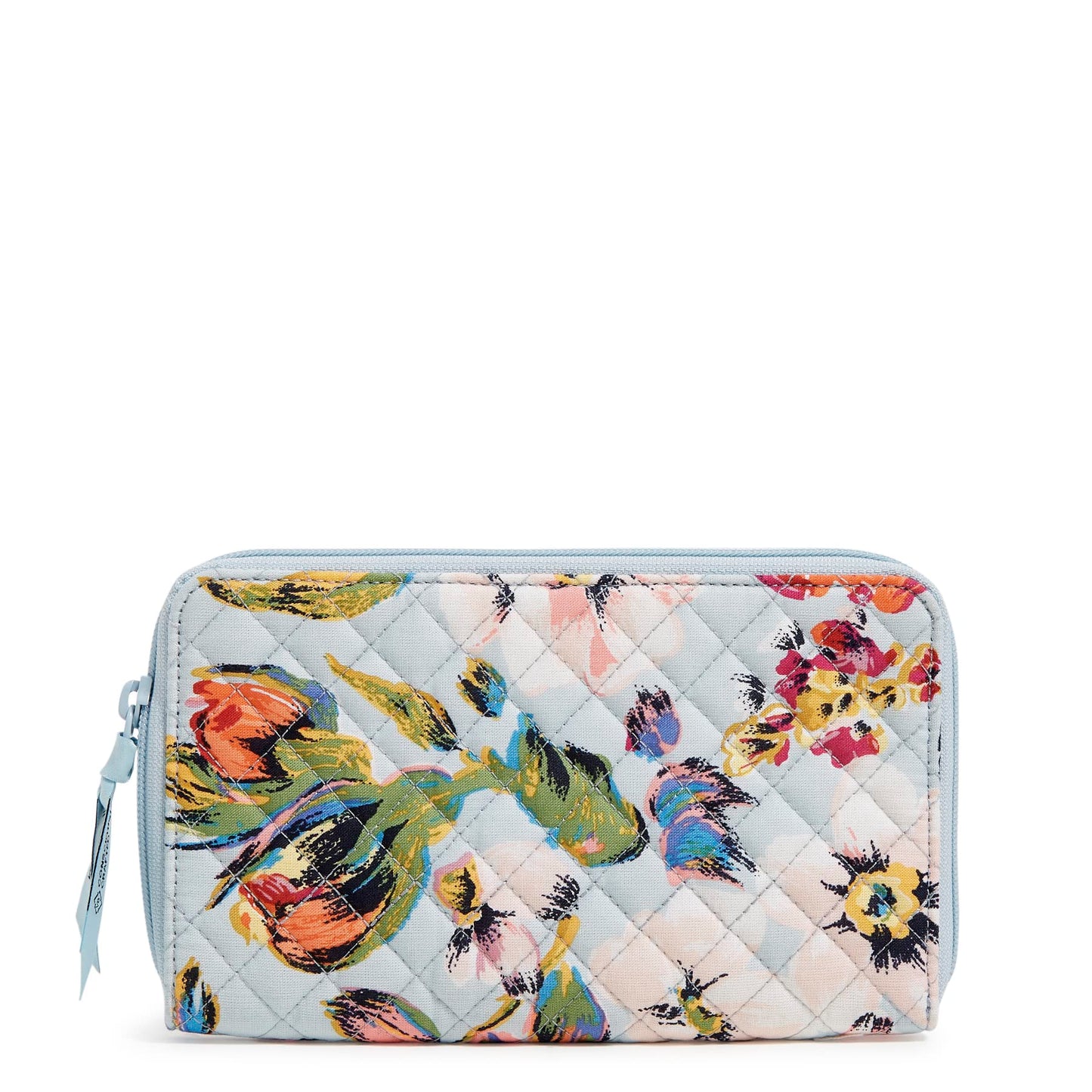 HOTVera Bradley womens Cotton Deluxe Travel Wallet With Rfid Protection