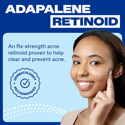 HOTDifferin Acne Treatment Gel, 90 Day Supply, Retinoid Treatment for Face with 0.1% Adapalene, Gentle Skin Care for Acne Prone Sensitive Skin, 45g Pump (Packaging May Vary)