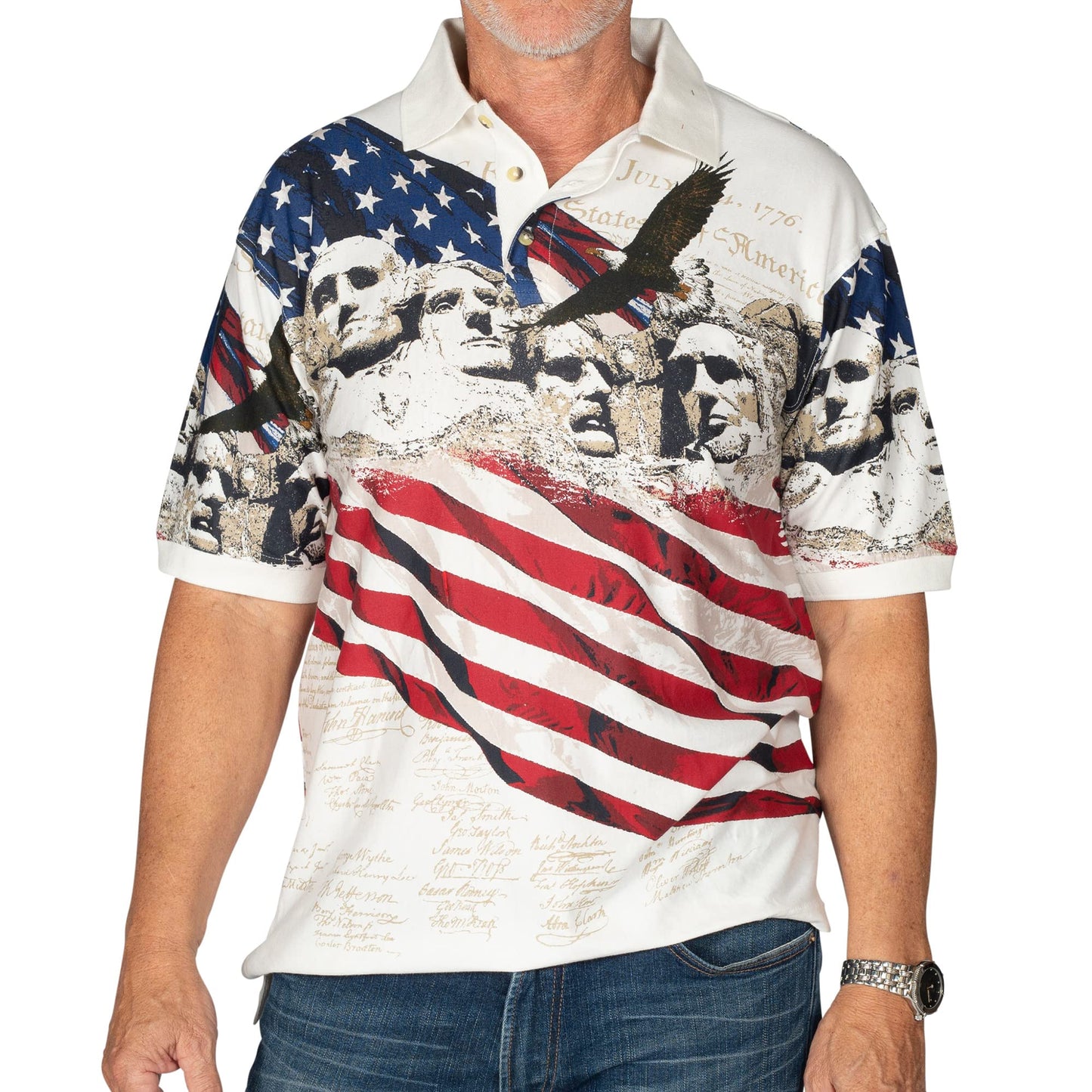 HOTAmerican Summer Flag Patriotic Eagle Shirt