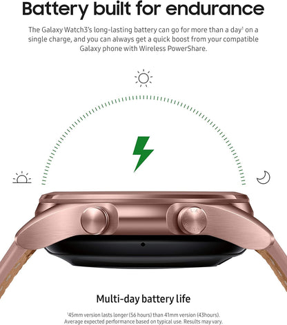 HOTSamsung Galaxy Watch 3 (41mm, GPS, Bluetooth) Smart Watch Mystic Bronze (US Version, ) (Renewed)