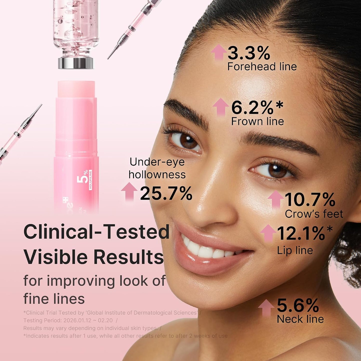 HOTmedicube PDRN Pink Collagen Volume Multi Balm Stick - Face & Body Balm | Volufiline, PDRN, NAD, Collagen - Under-Eyes, Neck, Forehead, Smile Lines, Lips, Plumping & Radiance for Line Care, K-Beauty