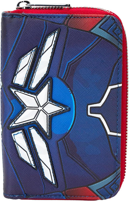 HOTLoungefly Marvel Captain America Brave New World Zip Around Wallet