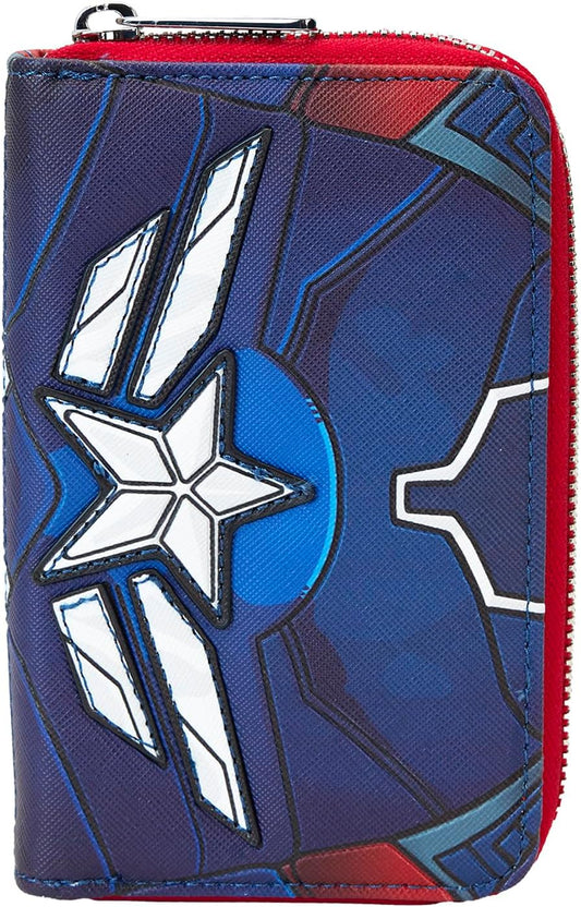 HOTLoungefly Marvel Captain America Brave New World Zip Around Wallet