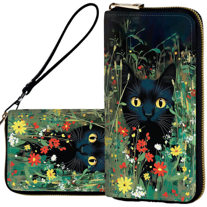 HOTWristlet Wallets for Women,Ladies Women's Wallet,Clutch Purses for Female Leather Large Capacity Credit Card Holder with Zipper Slim Cute Coin Pocket,RFID Blocking,Glitter Green Dragon