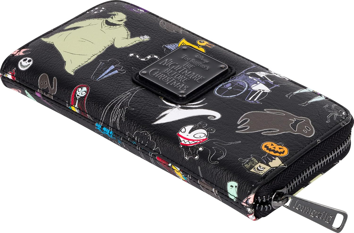 HOTLoungefly Disney The Nightmare Before Christmas Wallet - Accordion Style & Zip Around