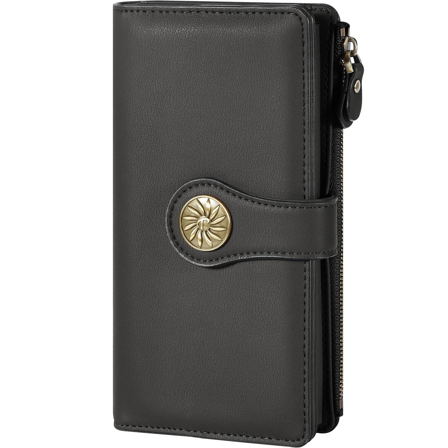 HOTTravelambo Women's Wallet RFID Blocking Trifold Clutch Large Capacity Credit Card Holder Travel Purse