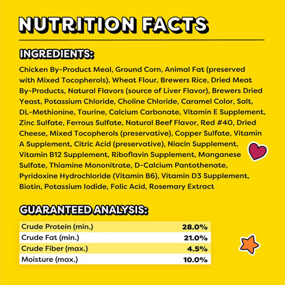 HOTTemptations MixUps Crunchy and Soft Cat Treats, Cookout Flavor, 30 oz | Chicken, liver & beef flavors, under 2 calories per treat, 100% complete & balanced for adult cats, resealable stay-fresh tub