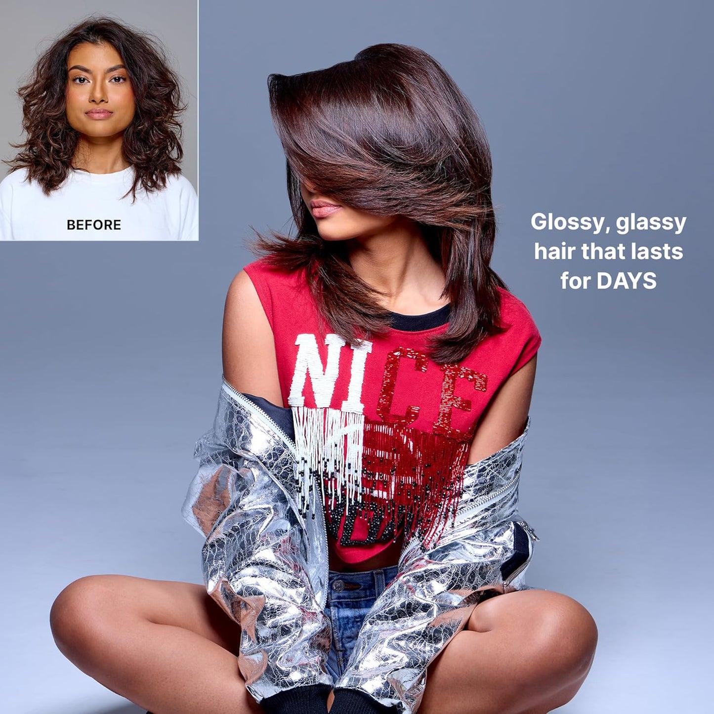 HOTCOLOR WOW Dream Coat Supernatural Spray, Anti-Humidity Frizz Control and Heat Protectant for Glassy, Shiny Hair