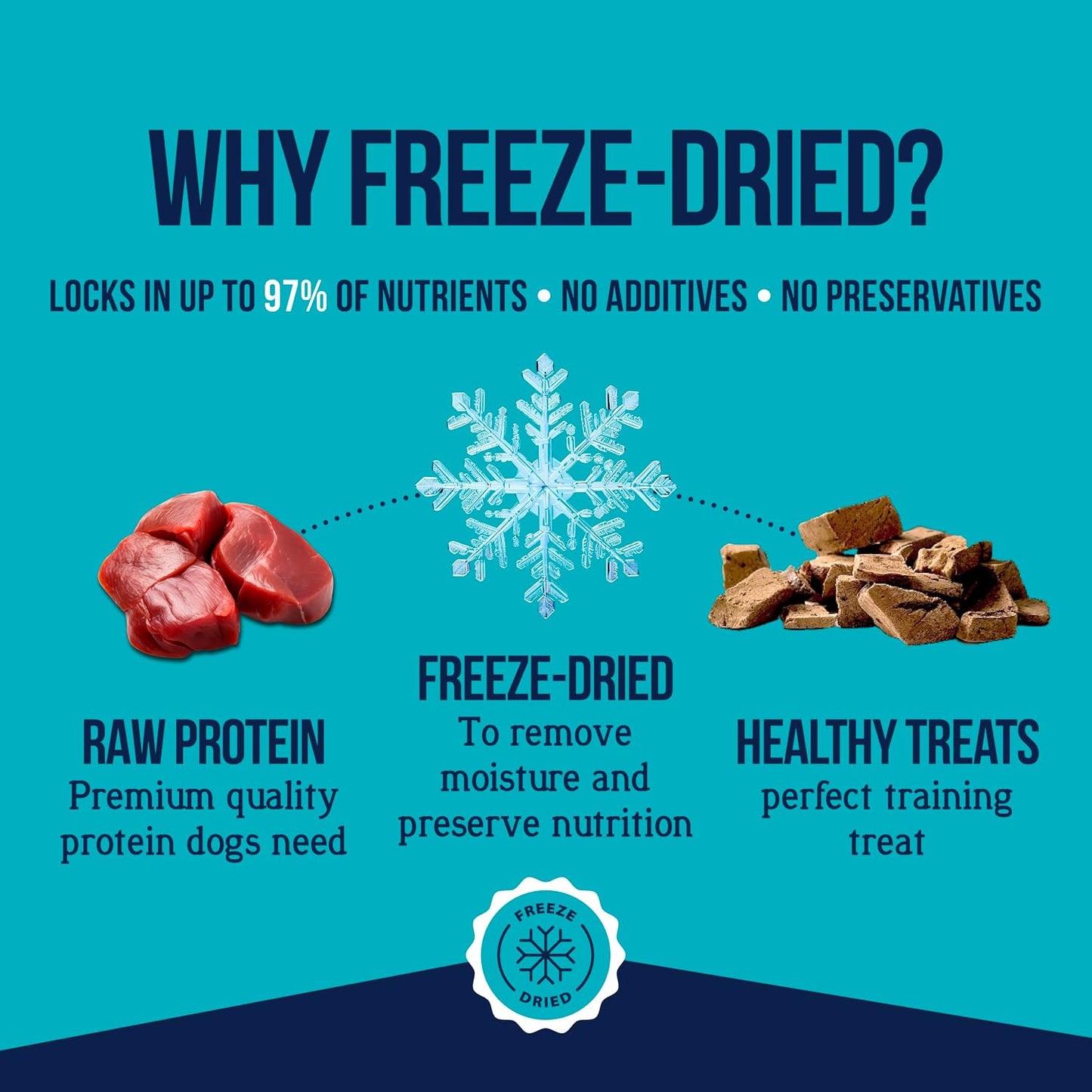 HOTStewart Freeze Dried Dog Treats, 100% Beef Liver, 21 oz Tub | Premium Quality Raw Protein, Single Ingredient, High Protein Training Treats & Food Topper, No Refrigeration, Cat Friendly