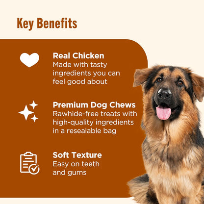 HOTNutrish Soup Bones Chicken Dog Chews, 23.1 oz. Bag, 11 Treats (Rachael Ray)
