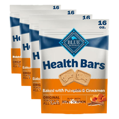 HOTBlue Buffalo Health Bars Bacon, Egg & Cheese Crunchy Dog Biscuits, Oven-Baked with Real Bacon & Natural Ingredients, Healthy Dog Treats with No Artificial Flavors or Preservatives, Jumbo Box 3.5 lbs.