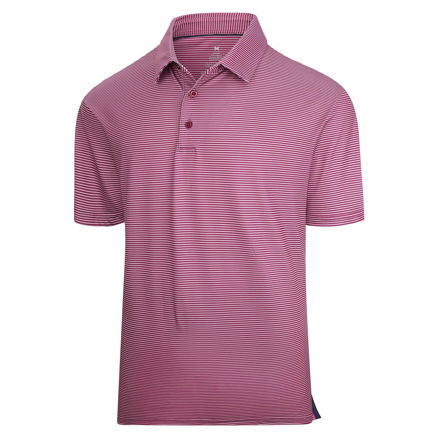 HOTEsabel.C Jacquard Golf Shirts for Men Dry Fit Short Sleeve Collared Polo | Moisture Wicking, Athletic Fit, 4-Way Stretch for Comfort, Wrinkle Free, Lightweight, Ideal for Golf, Casual & Work Wear