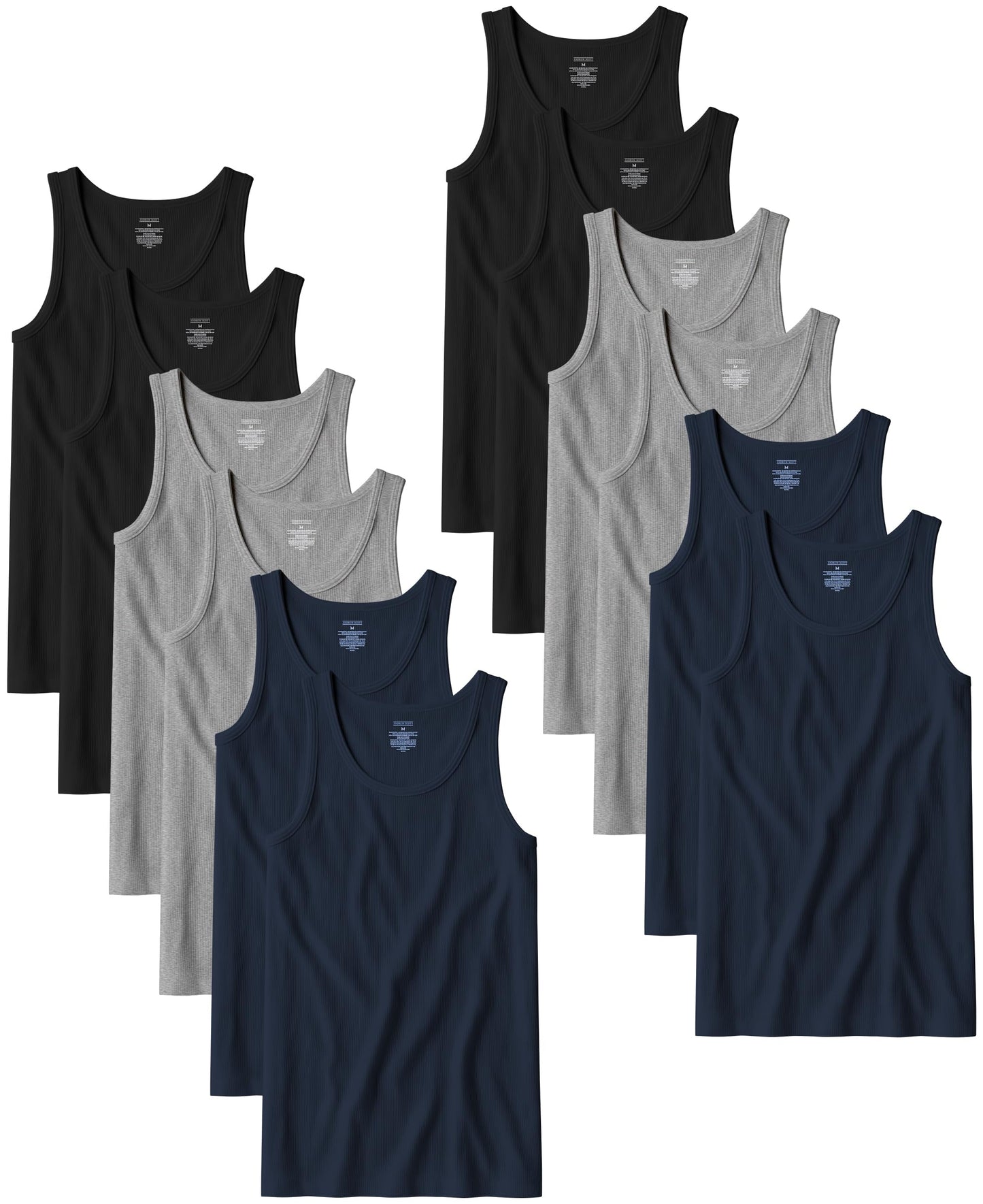 HOTAndrew Scott Men's A Shirt Tanks | Cotton Tank Top Athletic Undershirts | Multi Packs & Colors