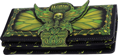 HOTNemesis Now Absinthe La Fee Verte Green Fairy Embossed Purse, Polyurethane, 18.5cm