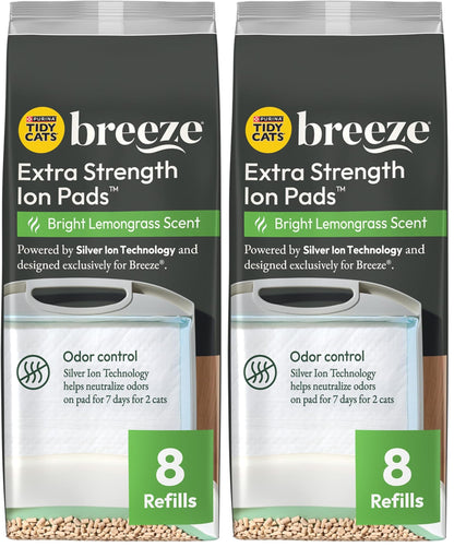 HOTPurina Tidy Cats Cat Litter Breeze Pads Refill Pack Multi Cat Litter Pads - 8 ct. Bag