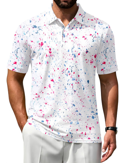 HOTPoriff Mens Polo Shirts Short Sleeve Golf Shirt Dry Fit Athletic T-Shirt Moisture Wicking Top (S-3XL)