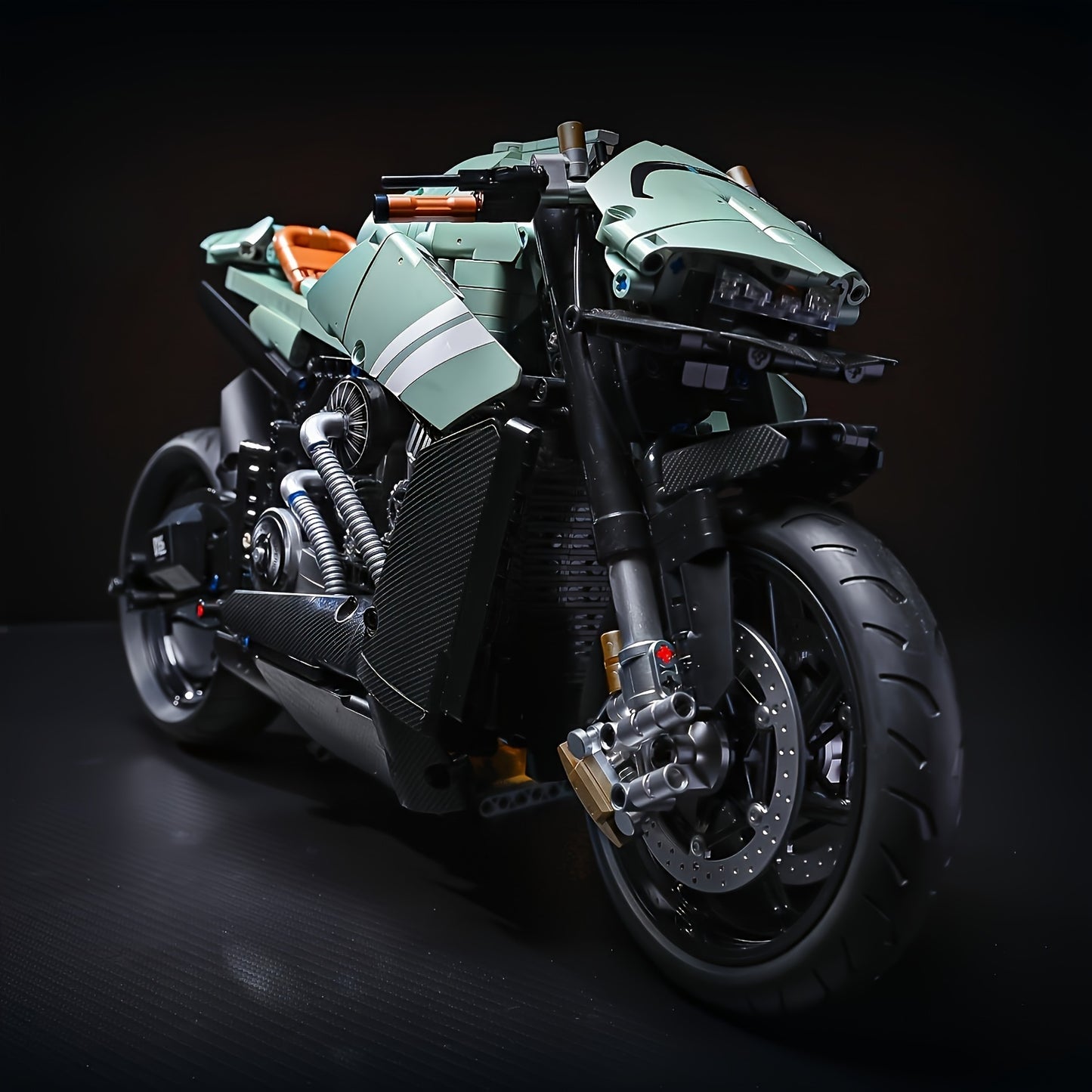 2176-Piece 1:5 Scale Motorcycle Model plastic Building Blocks
