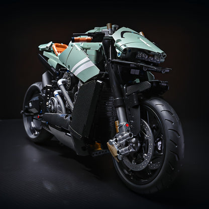 2176-Piece 1:5 Scale Motorcycle Model plastic Building Blocks