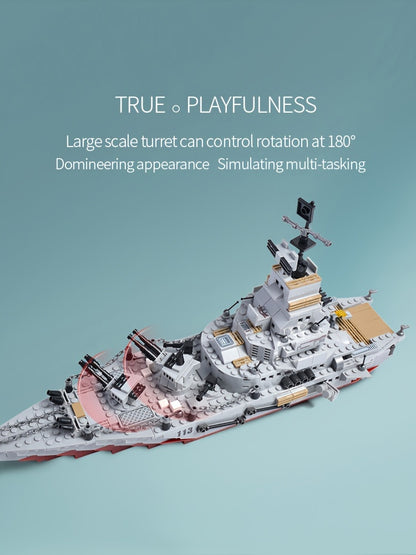 Building Block Cruiser Gift, 900pcs Diy Building Kit, Learning Engineering Building Toys, Christmas Gift