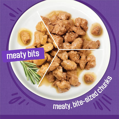 HOTPurina Friskies Gravy Wet Cat Food Variety Pack, Meaty Bits - (Pack of 24) 5.5 oz. Cans
