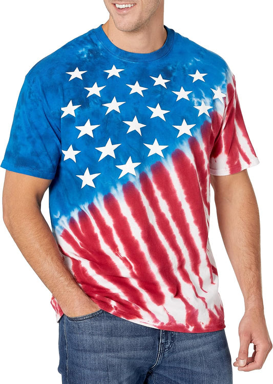 HOTLiquid Blue Men's Plus-Size Stars and Stripes