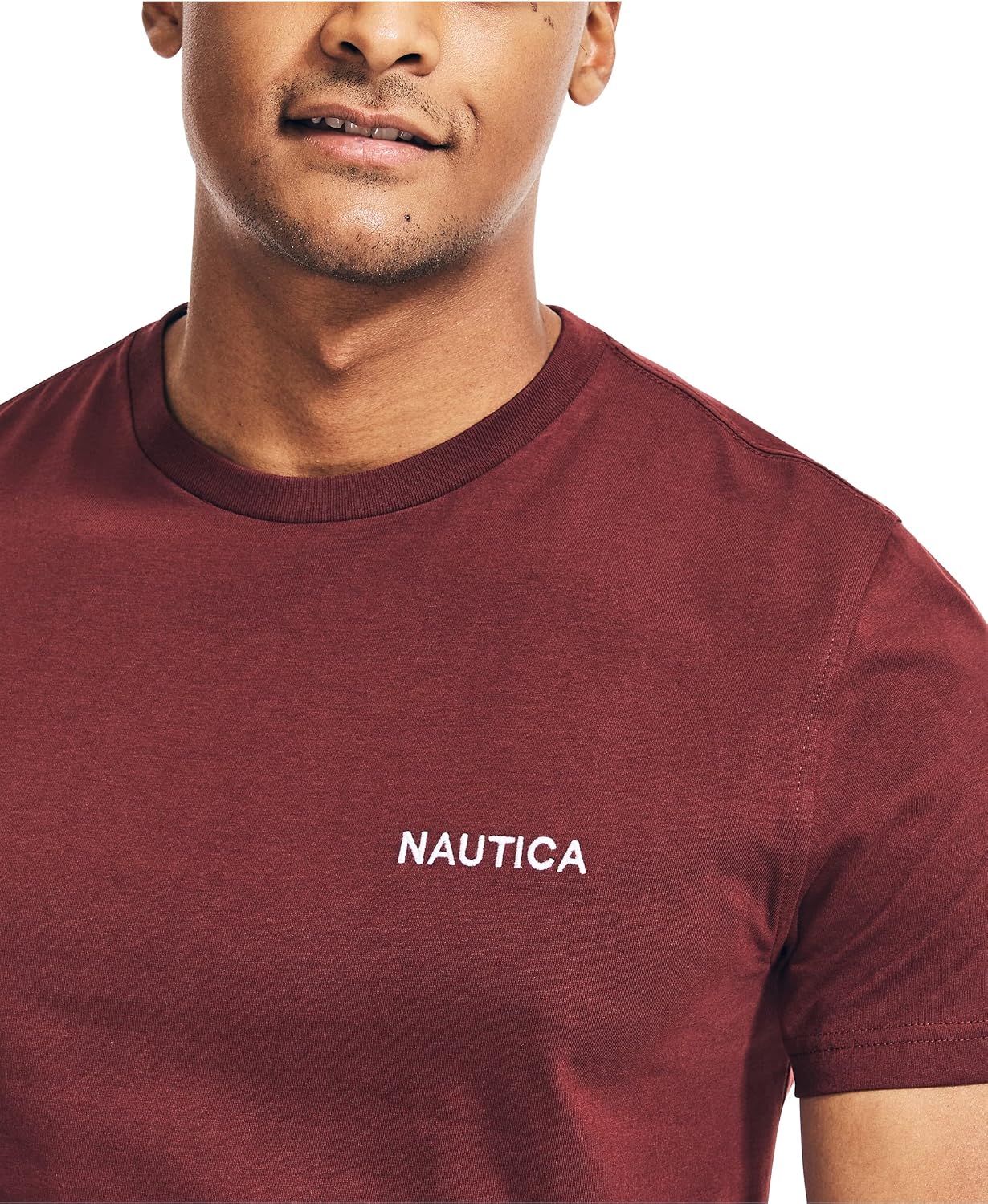 HOTNautica Men's Short Sleeve Solid Crew Neck T-Shirt Shirt