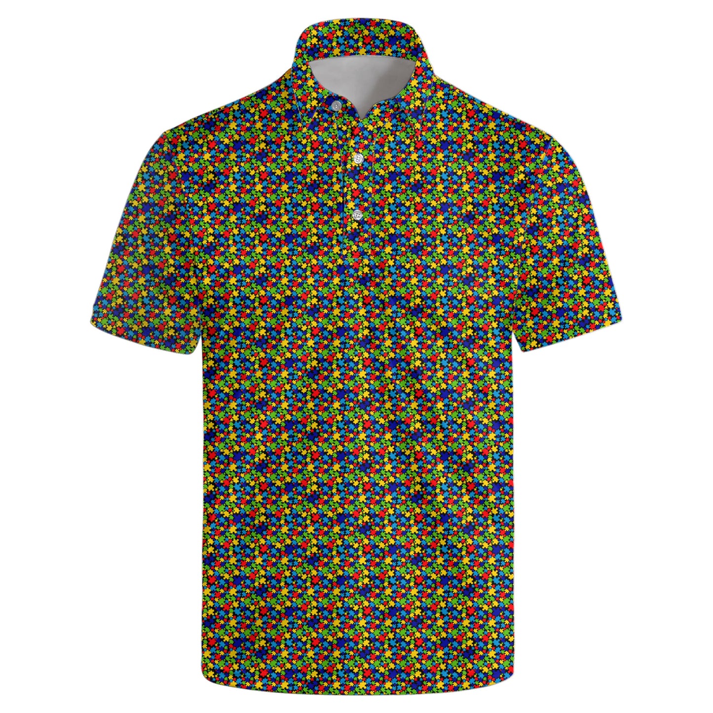 HOTGolf Polo Shirts for Men Funny Print Quick Dry Short Sleeve Performance Golf Shirts Moisture Wicking Polo Shirts