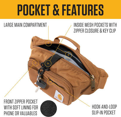 HOTCarhartt Classic Adjustable Sling Bag, Durable, 600-Denier Water Resistant Hip Pack